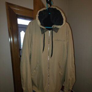 Fleece Lined Jacket with Hood